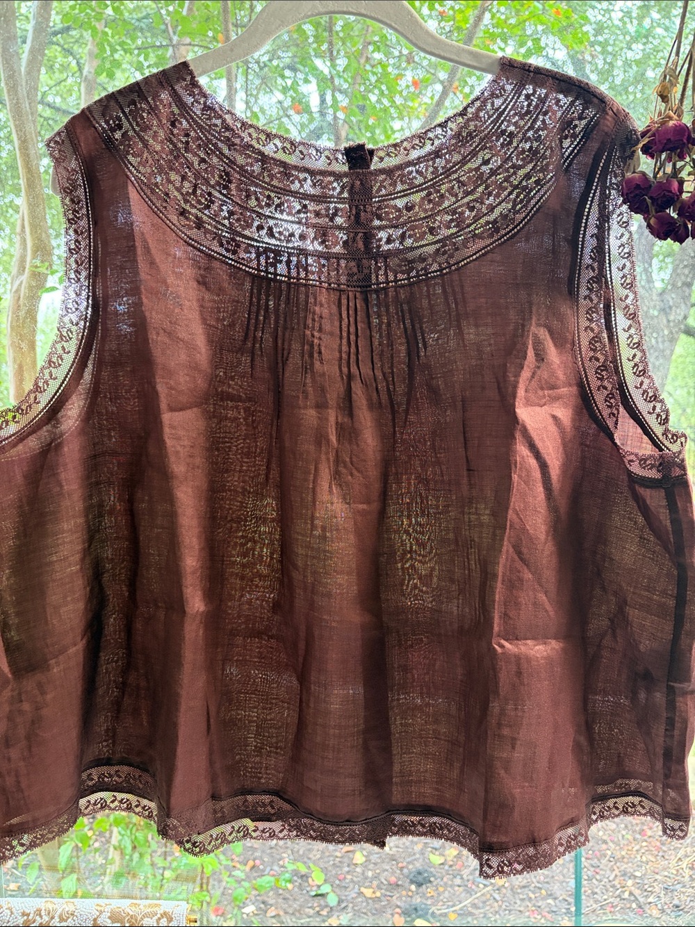 NWOT Doen Liletta Top. Classic, old money, cottagecore, Edwardian, minimalist.